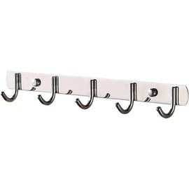 5 Ganchos de Acero Inoxidable Gancho Redondo para Puerta y Pared