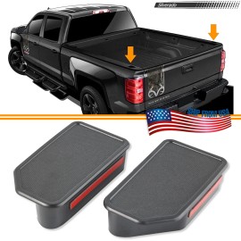 Unbranded Set of 2 Stake Pocket Hole Cover Caps Plugs For 14-18 Chevy Silverado GMC Sierra