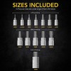 LEXIVON HEX Bit Socket Set, Premium S2 Alloy Steel |