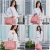KALIDI Women's Tote Bag 3-Way Use Detachable Shoulder Strap Large