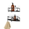 Umbra Cubiko Shower Corner Shelf, Metal Floating Shelves with Adhesive