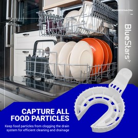 [Ultra Durable] BlueStars 5304506518 154252701 Dishwasher Drain Filter - Compatible with Frigidaire - Dishwasher Soil Trap Replaces 154252702 AP2109132 AP6036337 4456335 PS11770485 419238 AH420500