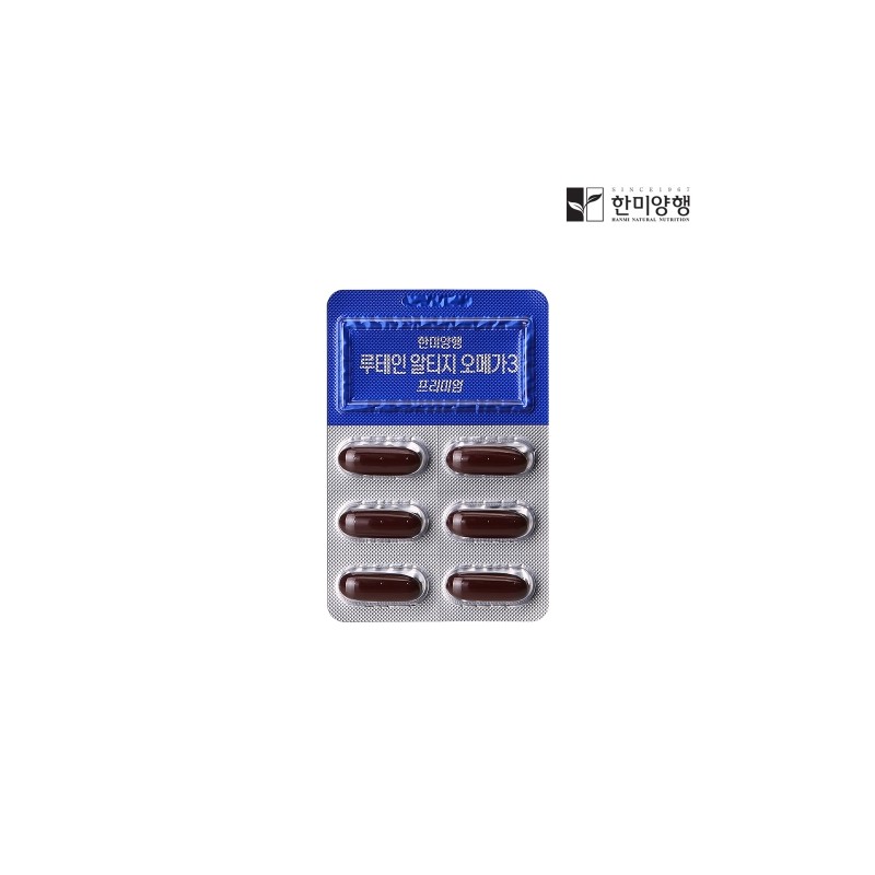 Hanmi Lutein rTG Omega-3 Premium 1000mg x 30 Capsules /