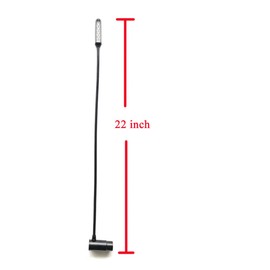 JXRYWF 22 inch XLR 3pin Right Angle gooseneck lamp Stage Mixer DJ and Steamship Light Console Light for Recording Studio（XLR 3PIN Port