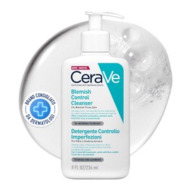 CeraVe Gel Limpiador Control Imperfecciones Para Piel Acnéica 236 ml | Con niacinamida y 3 ceramidas esenciales. Ideal para piel grasa con tendencia al acné, uso diario mañana y noche.