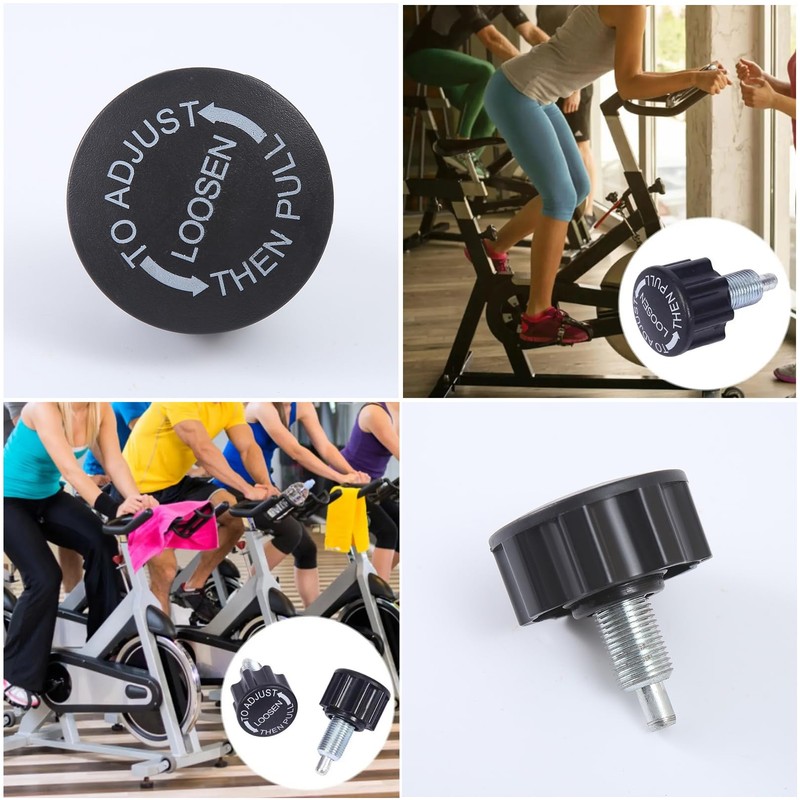 2 Pack Exercise Bike Pull Pin Spring Knob Replacement Universal