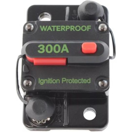 Gladiator Heavy Duty 300 Amp Thermal Waterproof Circuit Breaker 185-300 Marine SAEJ1171