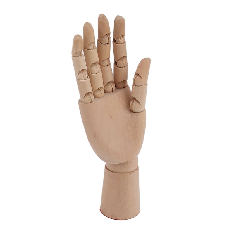 Flexible Wooden Hand Model Moveable Wooden Artists Manikin Hand Figure