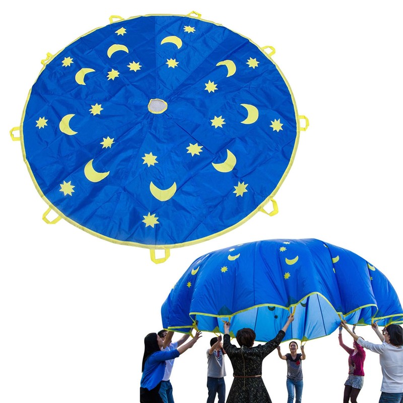 1.8M Outdoor Children Sports Rainbow Umbrella Kids Jump Sack Play
