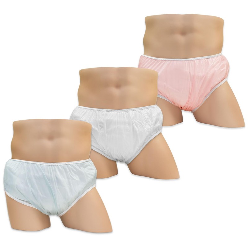 Bikini Cut Pull-On Style Adult Plastic Pants by LeakMaster -