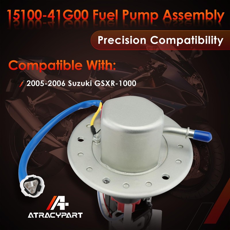 Fuel Pump Assembly 3 Pin, Compatible With 2005-2006 Suzuki GSXR-1000,