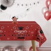 UNIIDECO 3 Pack Graduation Tablecloth Congrats Grad Disposable Tablecloth Graduation