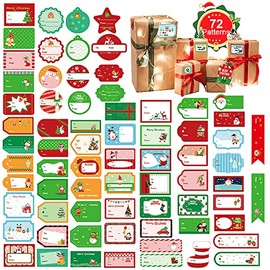 144 pcs Etiquetas Adhesivas de Navidad, 8 hojas Pegatinas Navidad, Etiquetas Autoadhesivas, Pegatinas para Regalos de Vacaciones, Bolsas de Fiesta, Tarjetas, Sobres