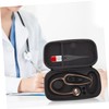 SHOWERORO 1Pc Portable Hard Stethoscope Bag Travel Pouch with Mesh