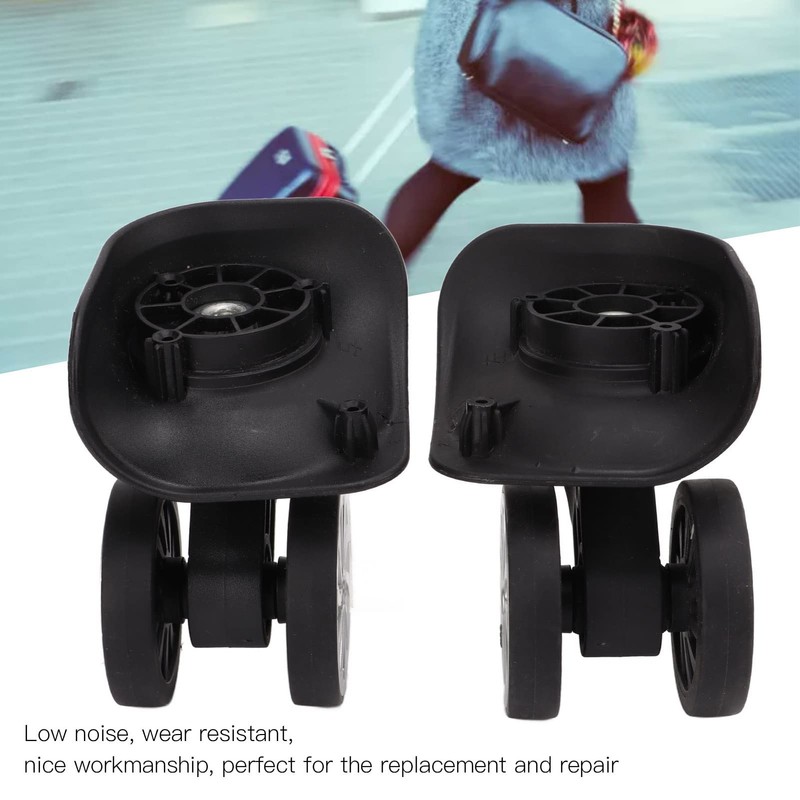Alvinlite Pack of 2 Universal Luggage Wheel Replacement Suitcase Roll