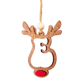 26 Letter Reindeer Ornaments Christmas Tree Decorations Letter Ornaments for Christmas Tree Gifts - Christmas Tree Ornaments 4in (E)