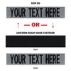 Custom Uniform Name Tape. Foliage Gray, 5 Inch Hook Fastener