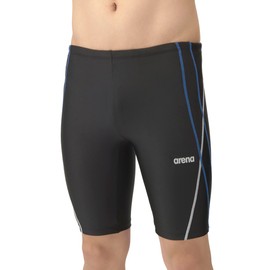 Arena Swimwear Fitness Spats (Half Leg), Men's, Black x Blue (BKBL)