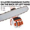 Vgo 1Pair Chainsaw Gloves, 12-Layer Chainsaw Protection on Left Hand