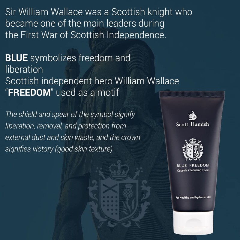 Scott Hamish Blue Freedom Capsule Cleansing Foam - Exfoliating Face