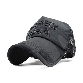 AVIREX Avilex Men's Mesh Cap, NUMBERING USA, Large Size, XL, black camo (USA)