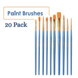 Mr. Pen- Paint Brushes, 20 pcs, Paint Brushes for Acrylic Painting, Acrylic Paint Brushes, Acrylic Paint Brush Set, Paintbrushes, Artist Paint Brushes, Brushes for Painting, Craft Paint Brushes