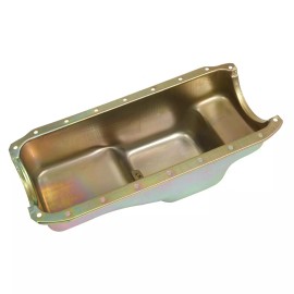 Summit Racing G3536 Oil Pan Steel Gold Zinc 4 qt Fits Chrysler 1972- Up 360 Each