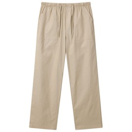 FANARCHER Men’s Cotton Linen Pants Drawstring Loose Beach Pants with Pockets Khaki