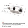 Stainless Steel Turbocharger Connector 1/8Inch BSPT Oil Pressure Sensor Tee