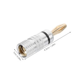 TEHAUX 8pcs Banana Plug Speaker Connectors Durable Audio Accessories for Easy Installation Home Theater and Surround Sound Systems Compatible with Av Receivers and Wall Plates