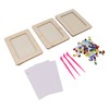 3Set DIY Wooden Picture Frame Making Kit Unfinished Solid Wood