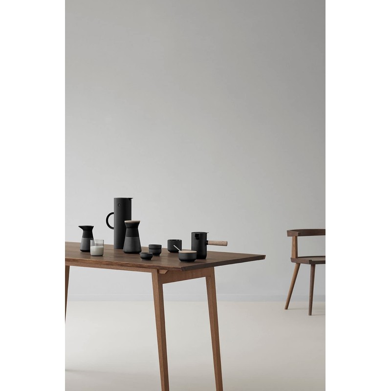 Stelton, Keramik, x-637 Theo Zuckerschale, Schwarz, 10 x 9 x