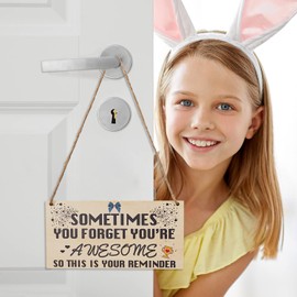 Birthday Gifts for Her Thank You Gifts Birthday Gifts for Women You Are Awesome Wooden Hanging Friendship Plaque Gift for Women Best Friends Sentimental Inspirational Gift for Cheer Up Women