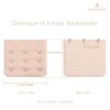 BEADNOVA Bra Strap Extender 3 Hook Bra Hooks Replacement (4pcs,