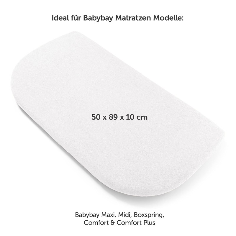 Laleni Terry Fitted Sheet 50 x 89 cm - Oeko-Tex