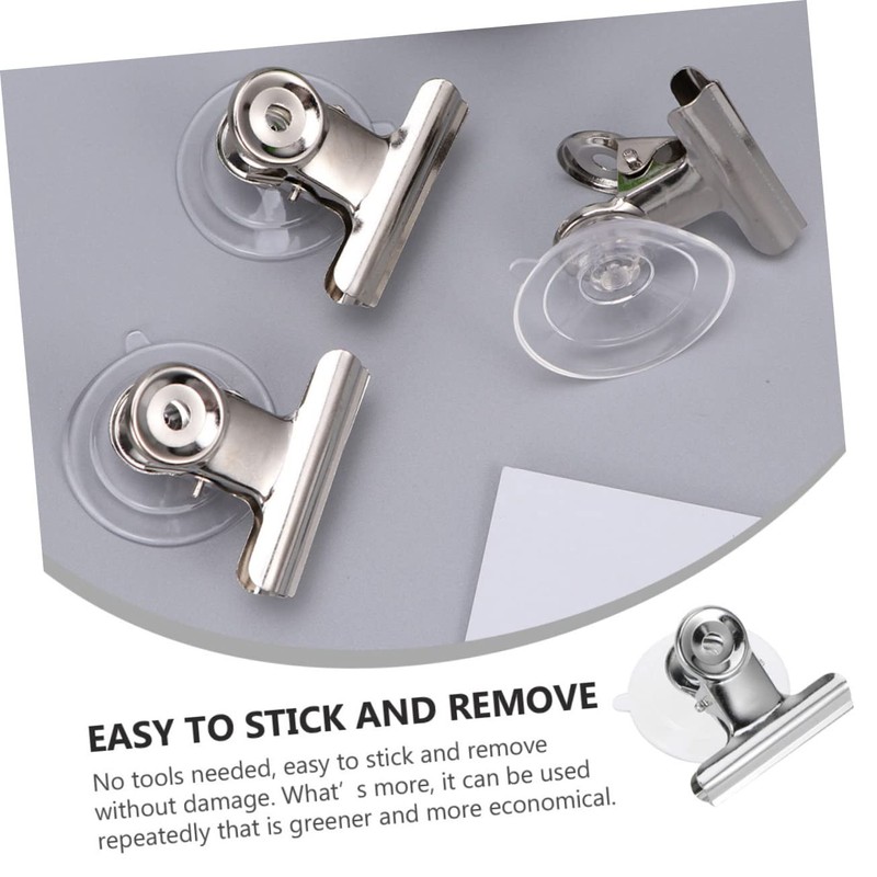 ARTIBETTER 6pcs Suction Cup with Clip for Hanging Coat Suction