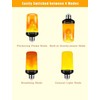 Hompavo 【Upgraded】 LED Flame Light Bulbs, 4 Modes Flickering Light