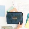 Mr. Wonderful Universal 11 Inch World Map Case with Typography