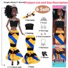 6-Pack African American Fashion Dolls Set with Mix & Match