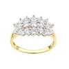 Old English Jewellers 9ct Yellow Gold on Silver 1.50ct Cluster