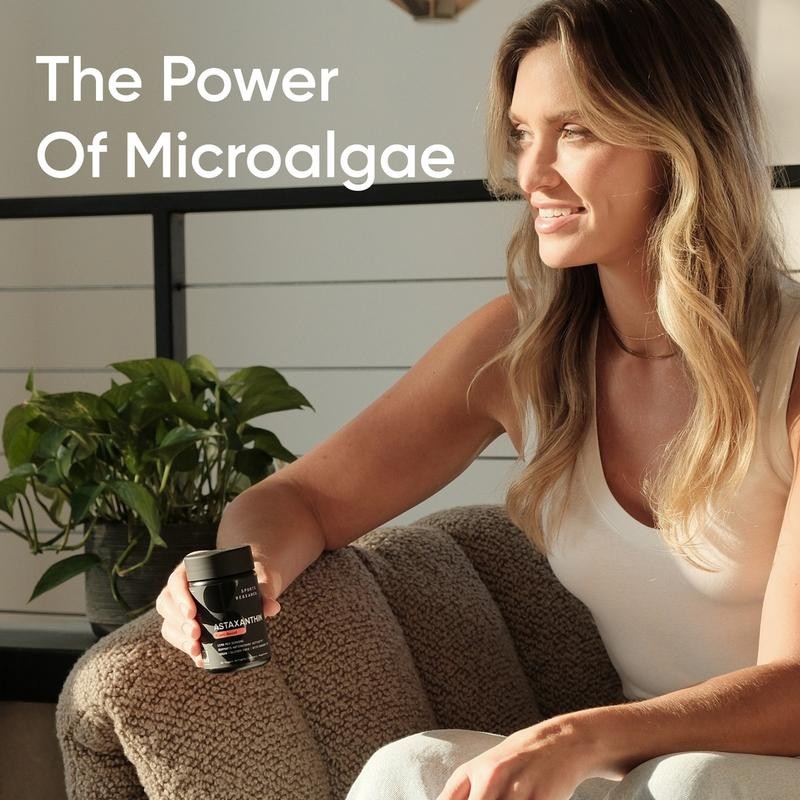 Sports Research Triple Strength Vegan Astaxanthin Supplement from Algae -