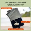 SOS ID Chain Twin Hearts - Emergency Pendant with QR