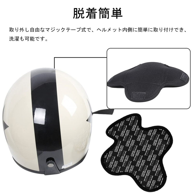 YFFSFDC Helmet Inner Liner Pad, COOLMAX Material, Sweat Absorbent, Quick