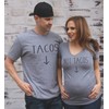 Tacos or Not Tacos Couples Maternity Announcement Shirts Sold Separately