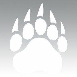RDW Bear Claw Sticker - Decal - Die Cut - White