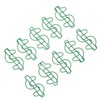 100pcs Dollar Shape Paper Clips Creatively Cute Plated Metal Bookmark