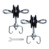 Farm Electric Fence T-Post Gate Handle Anchors Double Hook, galvanised
