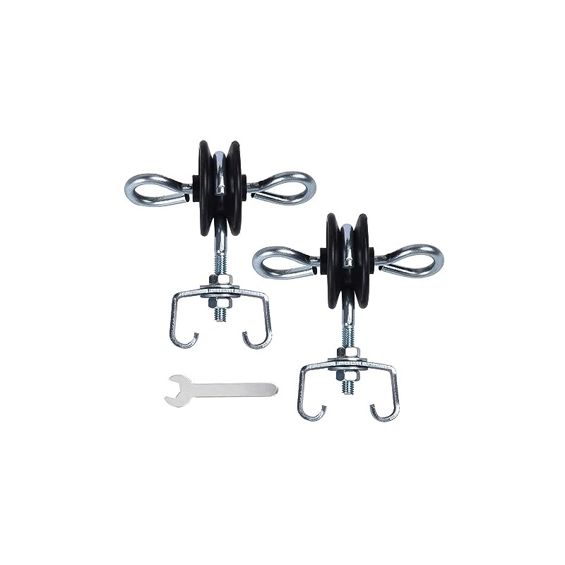 Farm Electric Fence T-Post Gate Handle Anchors Double Hook, galvanised
