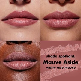 e.l.f. Cosmetics Cream Glide Delineador de Labios Mauve Aside Rosa Cálido | Alta Pigmentación, Acabado Semimate, Lápiz para Perfilar y Esculpir Labios