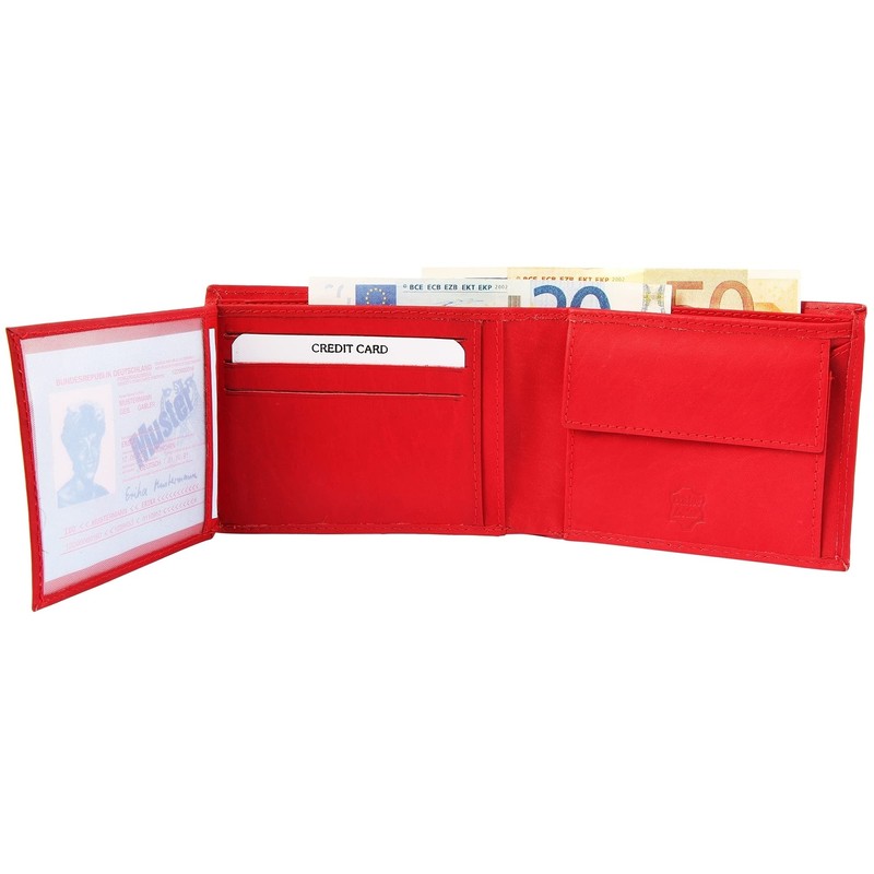 Excellanc 3000184 Men's Wallet Real Leather Landscape Format 12 x